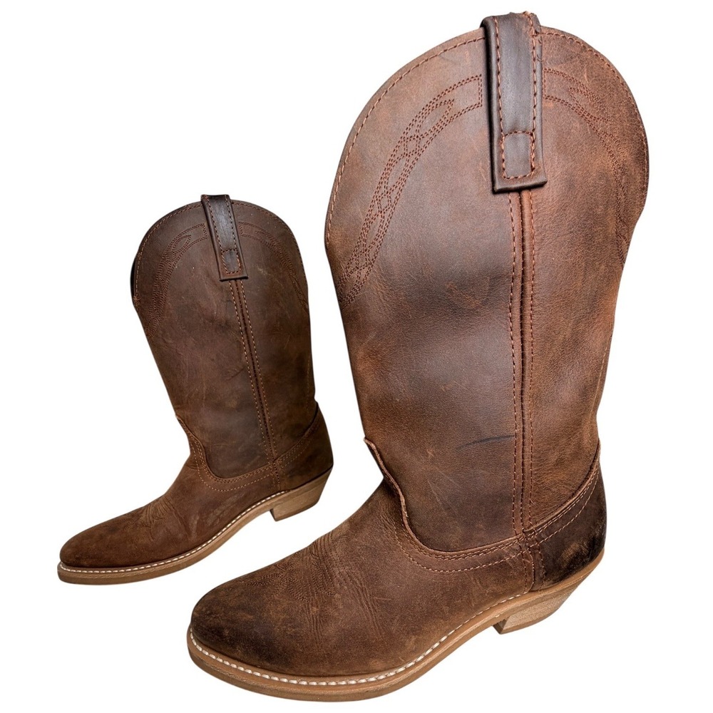 Masterson RB4000 Women's Western Cowboy‎ Boots Brown Oil Resistant Approx 9.5